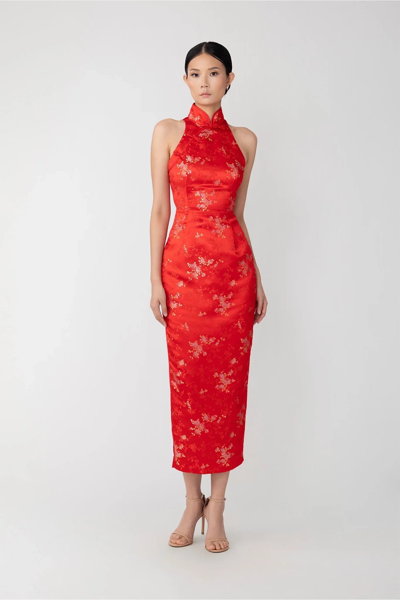 Jill Chinese Jacquard Pencil Dress