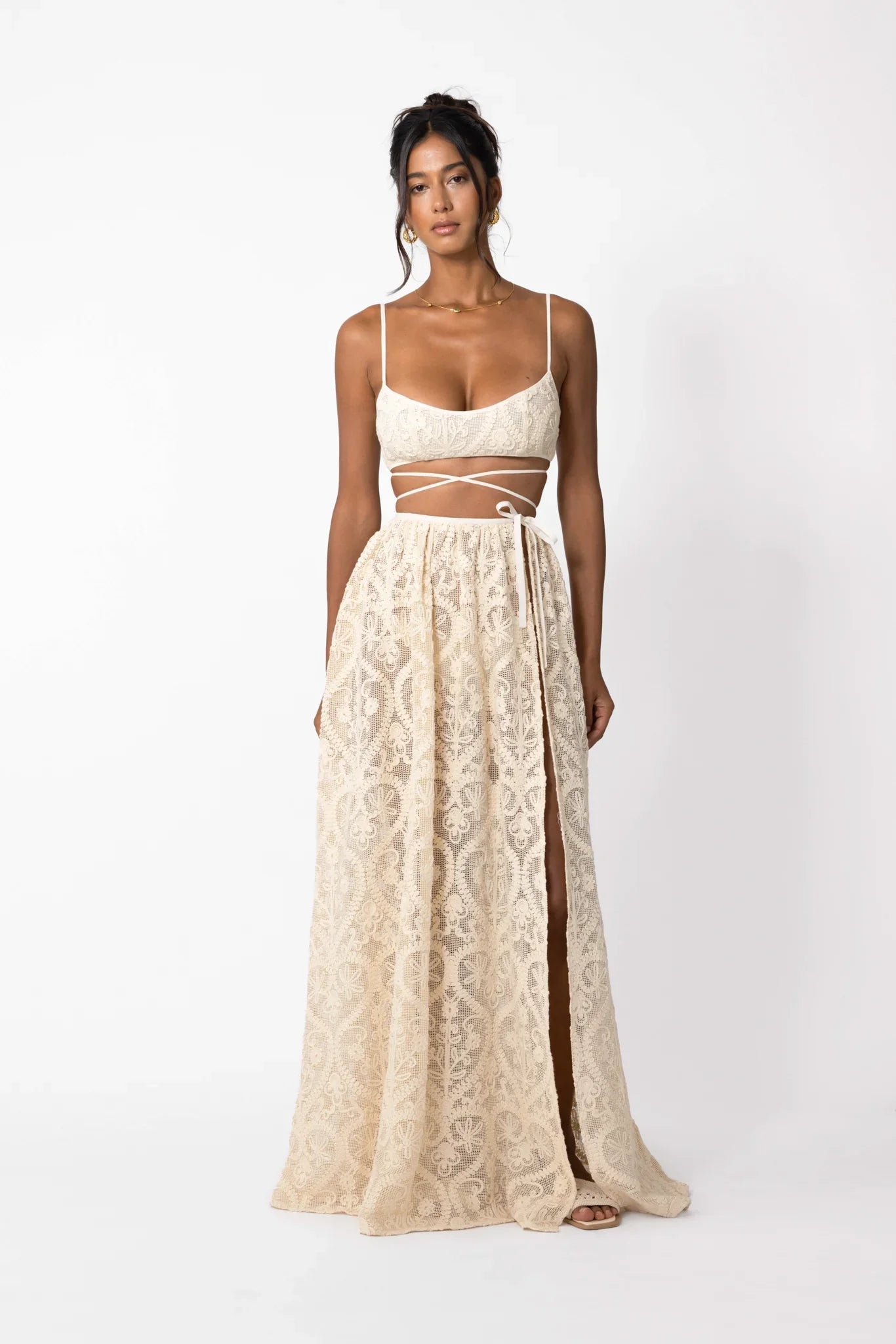Amare Crochet Maxi Skirt