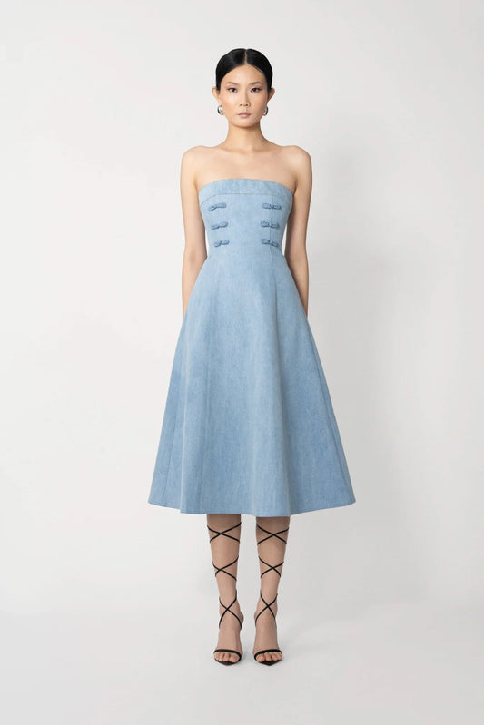 Twyla Denim Midi Dress
